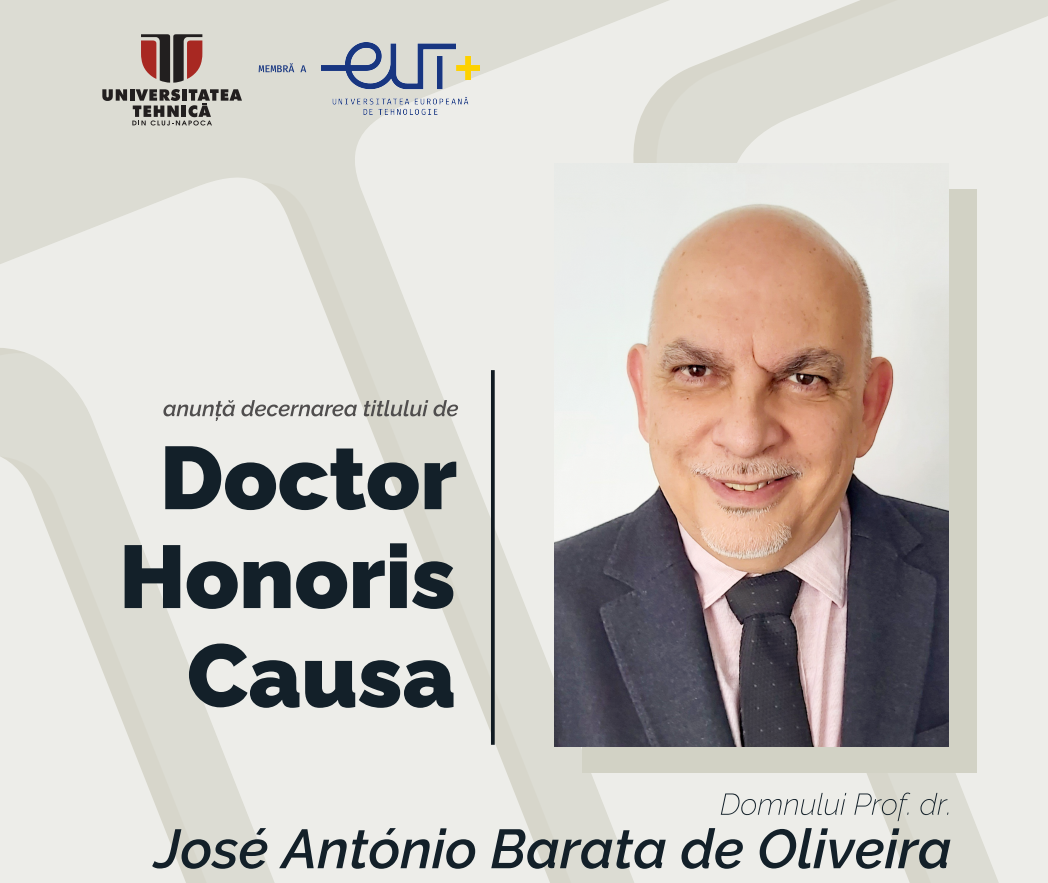 Decernarea titlului de Doctor Honoris Causa stimatului nostru partener, Prof. Dr. Jose Barata